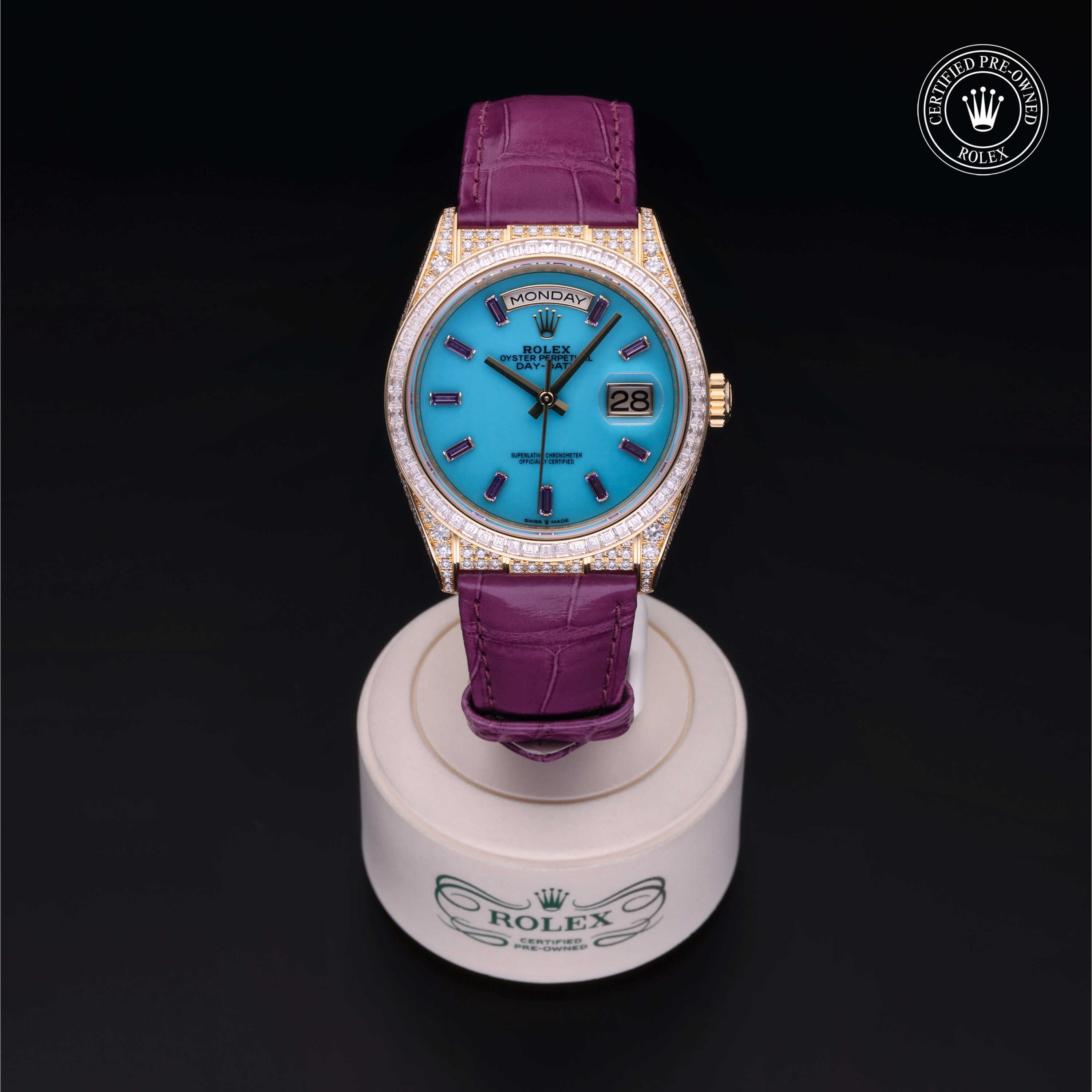 美品 d.i.a フード付き タンクトップ ブラック ゴールドプリント 黒 Rolex Certified Pre-Owned Day-Date 36.0mm in Yellow Gold