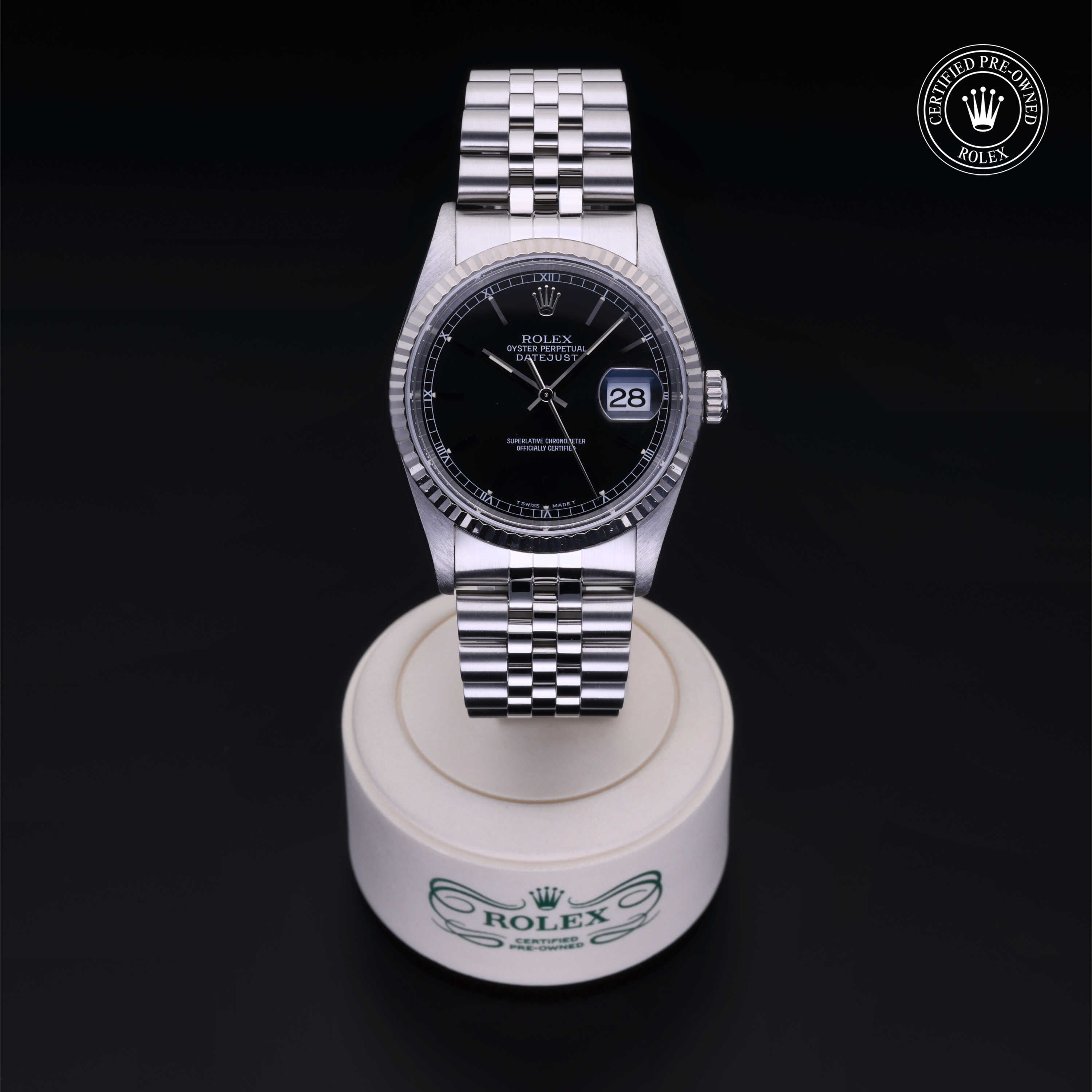 趣味 OYSTER PERPETUAL DATEJUST This 1976 Rolex Datejust ref.1601 in 18K yellow gold features one