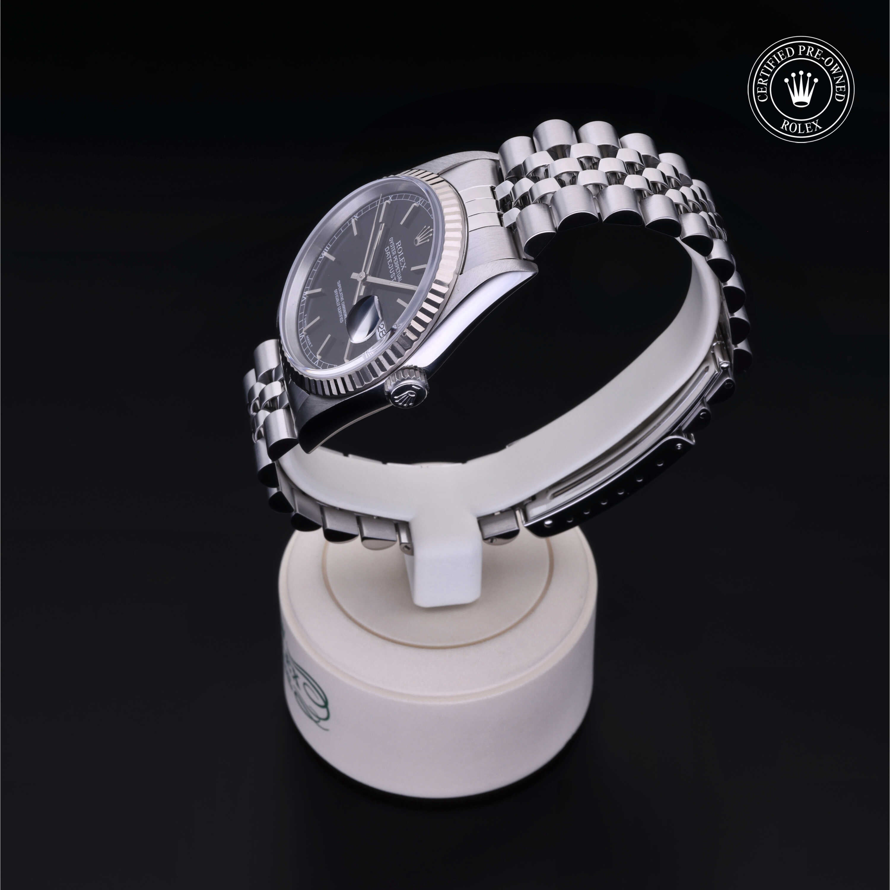 Rolex Certified Pre-Owned Datejust 36.0mm in Oystersteel and White