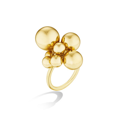 Psyche Bubbles Ring in 18K Yellow Gold, Size 6
