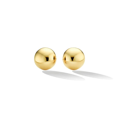 Psyche Half Sphere Stud Earrings in 18K Yellow Gold, Medium