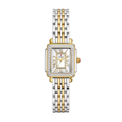 Deco Madison Mini Diamond Two-Tone 18K Gold-Plated Watch