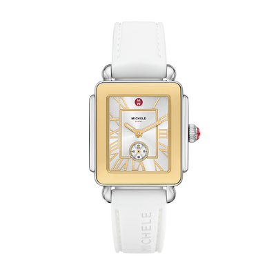 Deco Sport Mid Two-Tone White Silicone Watch