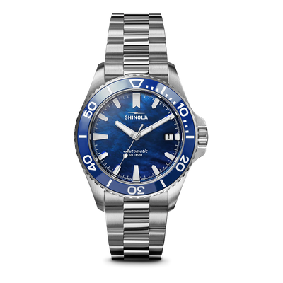 Michigan Blue Monster Mother of Pearl Watch | 39MM | S0120484234