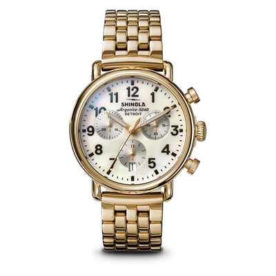 Runwell Chronograph Mother of Pearl Dial Watch | 37MM | S0120315254
