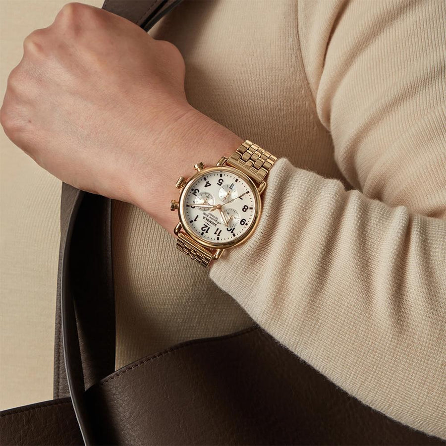 Runwell Chronograph Mother of Pearl Dial Watch | 37MM | S0120315254
