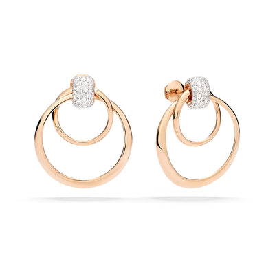 Together Pavé Diamond Earrings
in 18K Rose Gold, 1.00cttw
