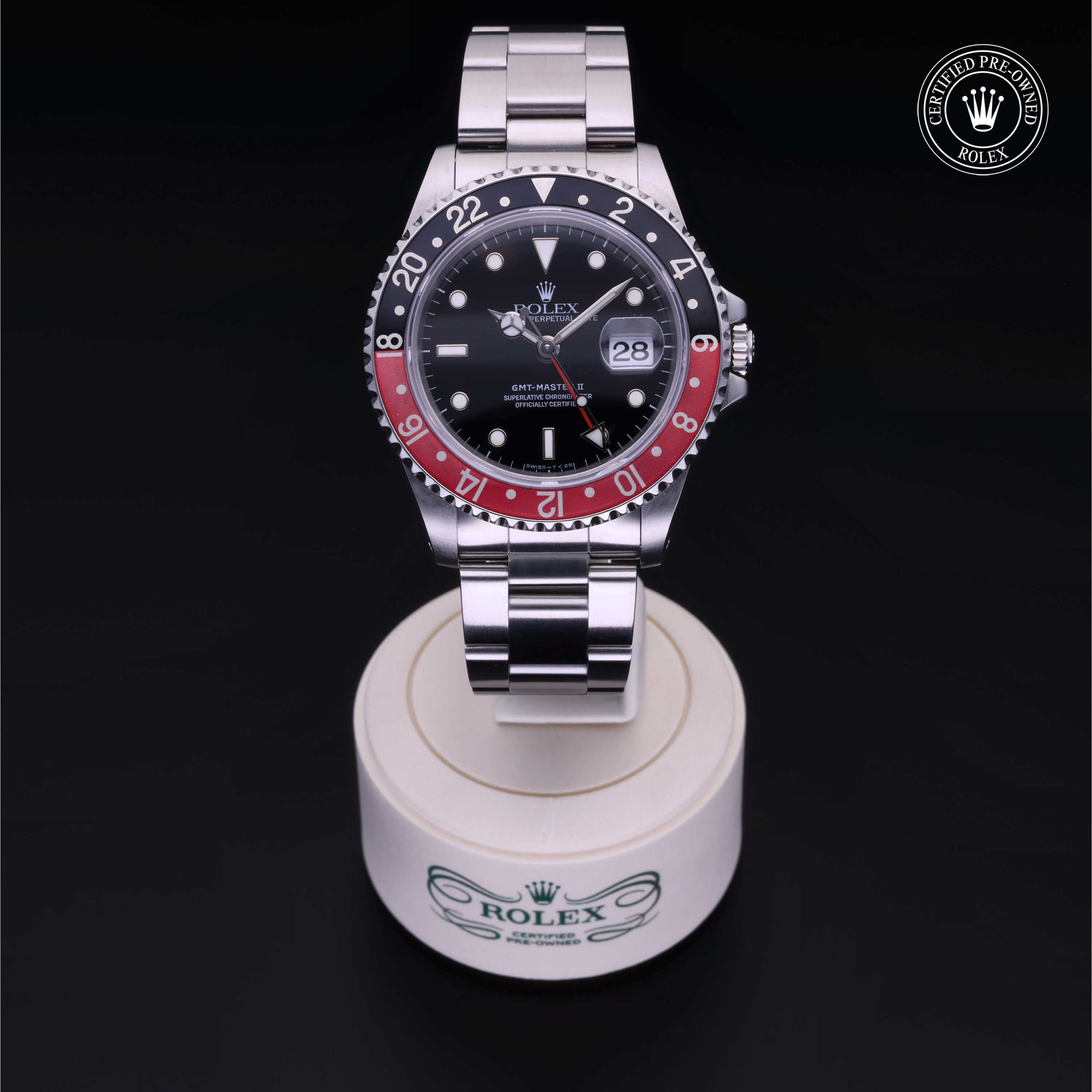 ROLEX GMT-MASTER II 掛時計おまけ付き Rolex Certified Pre-Owned GMT-Master II 40.0mm in Oystersteel