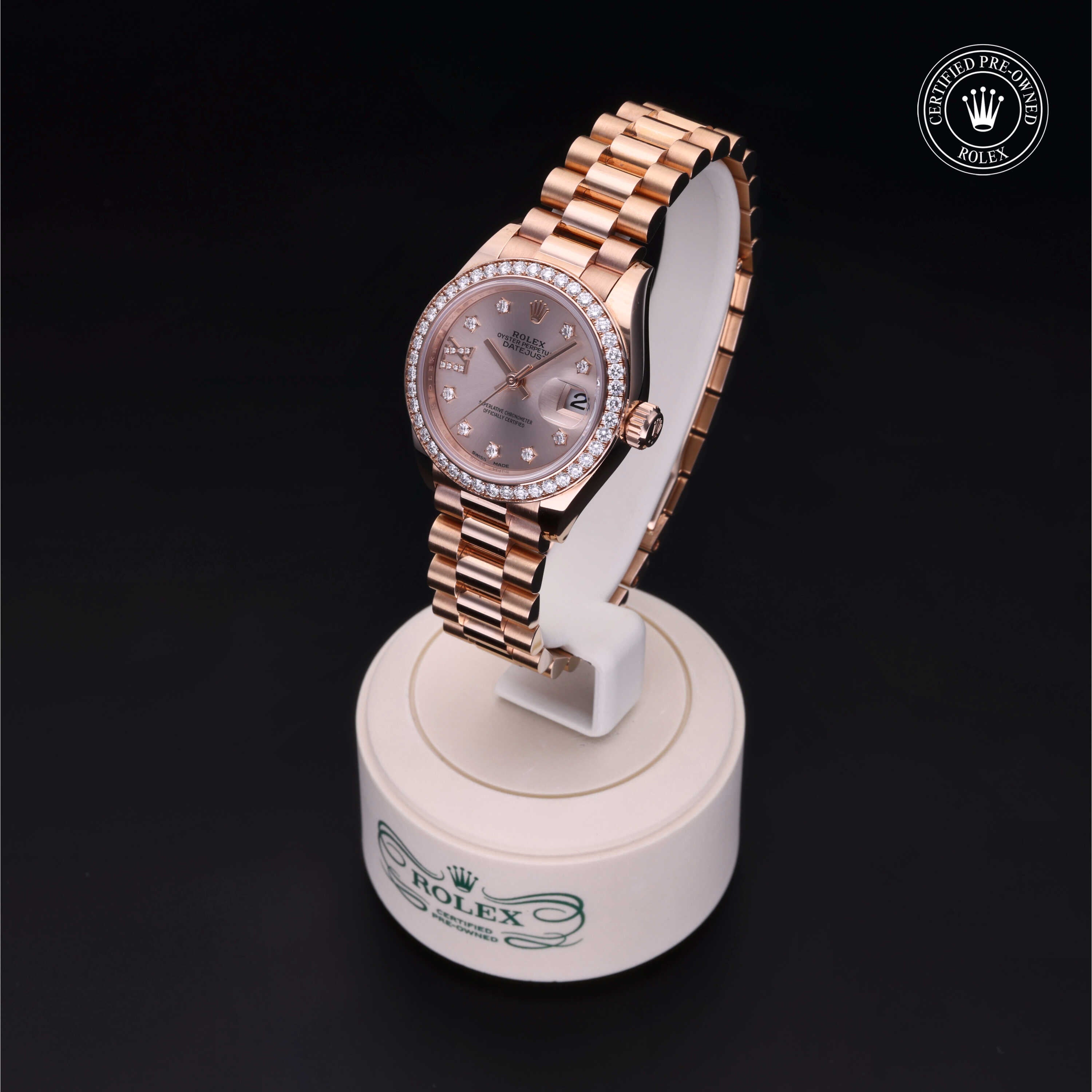 Rolex Certified Pre-Owned Lady-Datejust 28.0mm in Everose Gold
