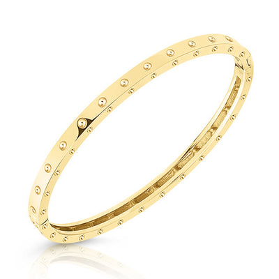 Pois Moi Oval Bangle Bracelet in 18K Yellow Gold