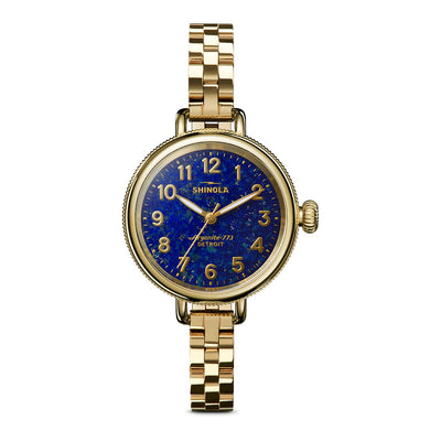 Birdy Yellow Gold-Plated Lapis Dial Watch | 34MM |  S0120315242