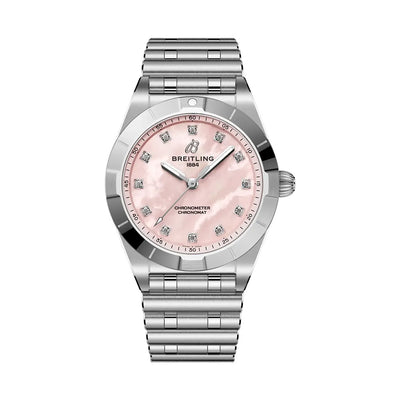 Chronomat Lab Grown Diamond Pink Dial Watch | 28MM | A72310101K1A1