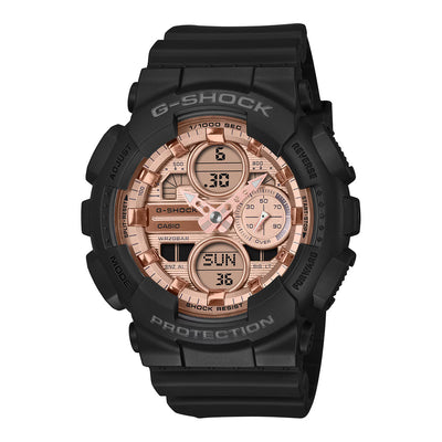 G-Shock Analog-Digital Women's Black Resin Watch | 49MM | GMAS140PG-1A