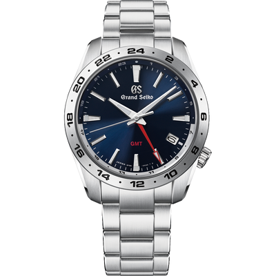 Sport GMT Stainless Steel Navy Blue Dial Watch | 39MM | SBGN029