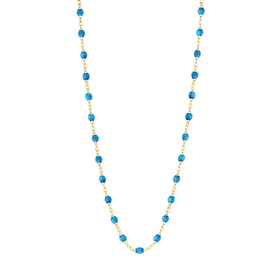 Classic Gigi Azur Necklace, Yellow Gold, 16.5"