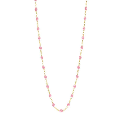 Classic Gigi Fuchsia necklace, yellow gold, 16.5"