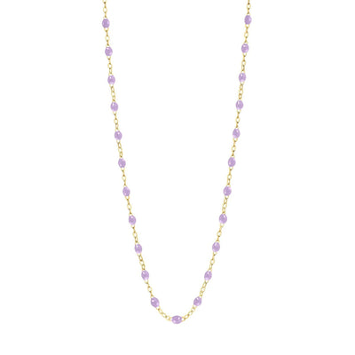Classic Gigi Lilac necklace, yellow gold, 16.5"