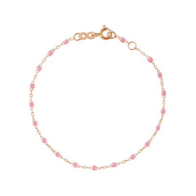 Classic Gigi Fuchsia bracelet, Yellow Gold, 6.7"