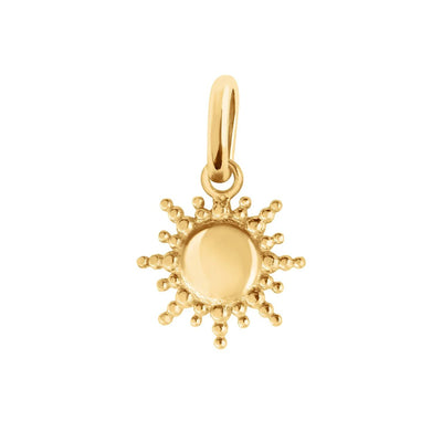 Sun Pendant, Yellow Gold