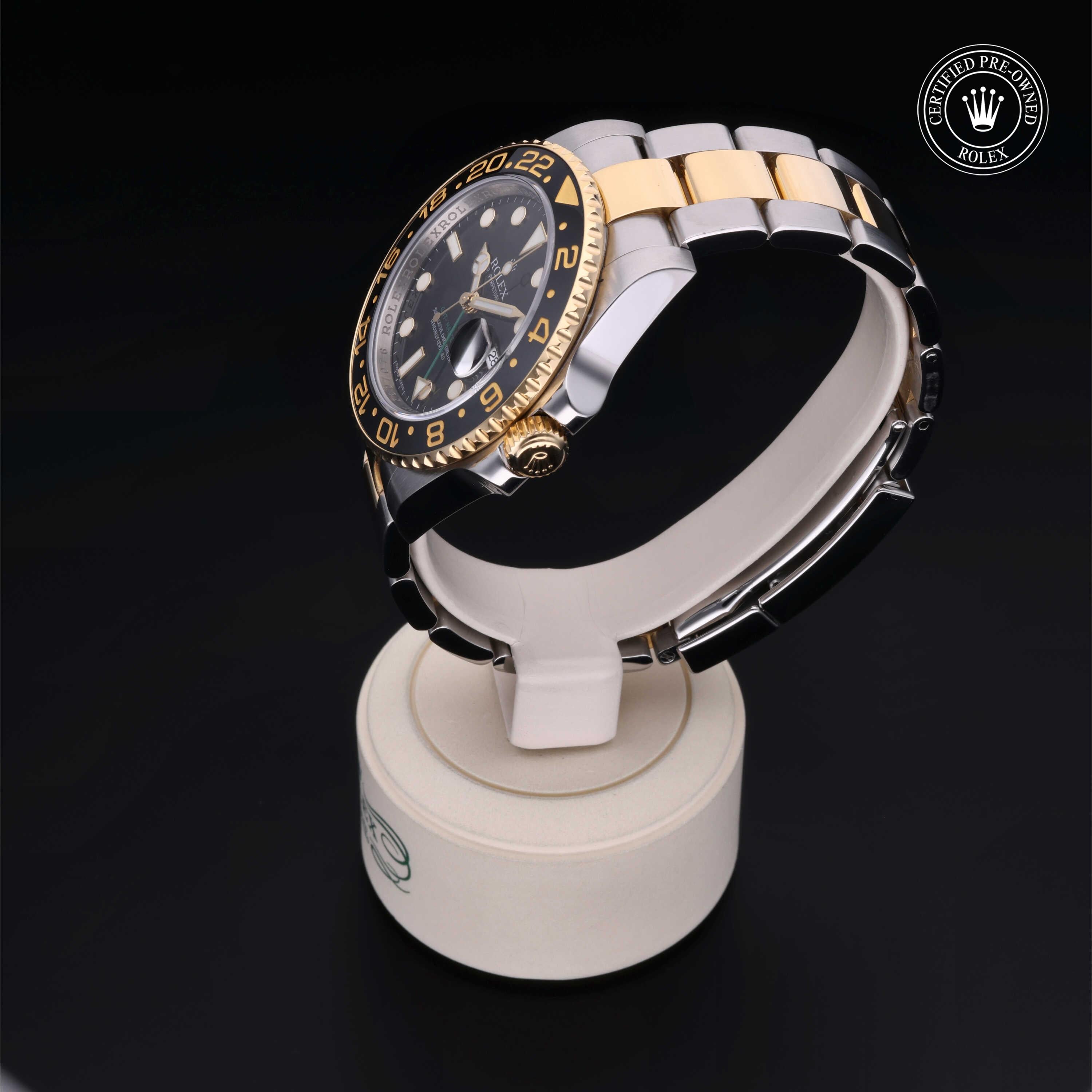 CHIEKO+ macaron slim ブラックイエローゴールド１３号 Rolex Certified Pre-Owned GMT-Master II 40.0mm in Oystersteel and