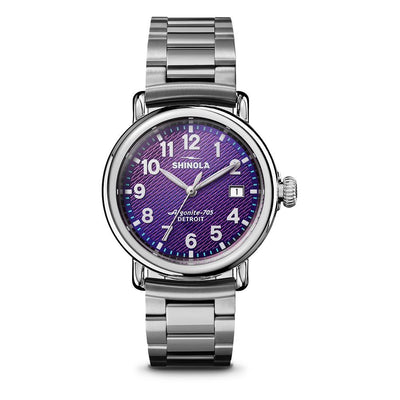 Runwell Silicon Purple Dial Watch | 36MM | S0120494117