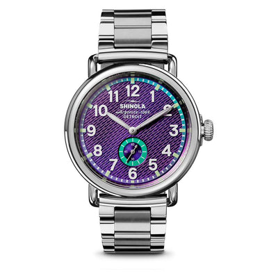 Runwell Silicon Purple Dial Watch | 41MM | S0120494133