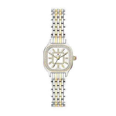 Meggie Mini Diamond Two-Tone 18K Gold-Plated Stainless Steel Watch | 25MM | MWW33D000002