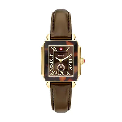 Deco Sport Mid Tort Brown Leather Watch | 31MM | MWW06H000011
