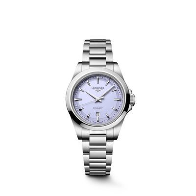 Conquest Quartz Lavender Mauve Dial Watch | 30MM | L3.350.4.02.6