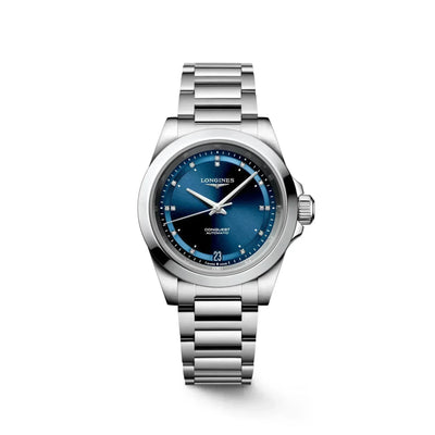 Conquest Automatic Sunray Blue Dial Watch | 34MM | L3.430.4.97.6