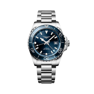 Hydroconquest GMT Automatic Sunray Blue Dial Watch | 41MM | L3.790.4.96.6