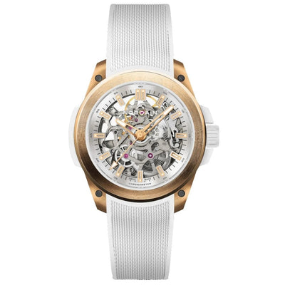 Wild ONE Skeleton Red Gold White Dial Watch | 39MM | N3001.07G01.W01.R01