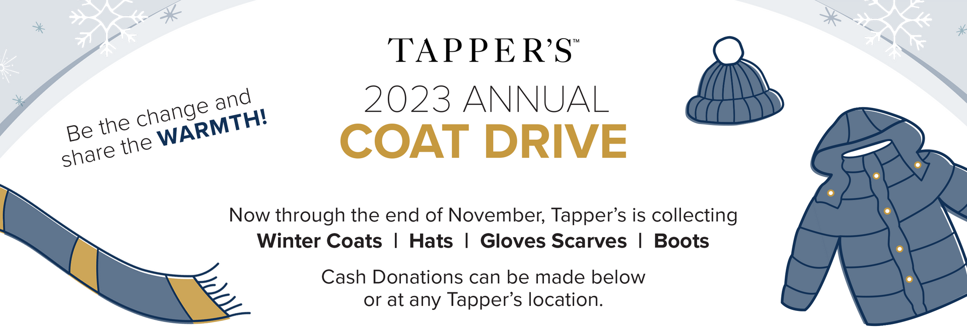 Tapper's 2023 Annual Coat Drive