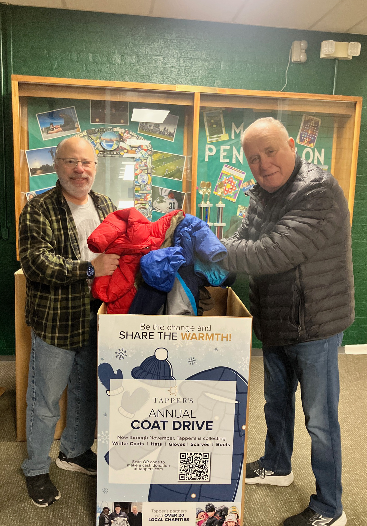 Howard Tapper Collecting Coats for Tapper's Annual Coat Drive