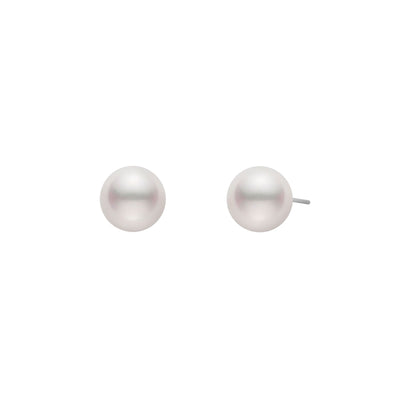 5.5-6MM Pearl Stud Earrings in 14K White Gold