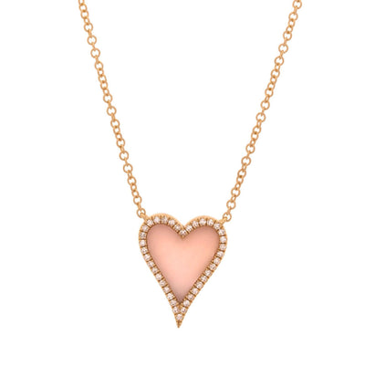 14 KARAT GOLD DIAMOND AND OPAL NECKLACE