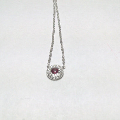 14 KARAT GOLD DIAMOND AND RUBY NECKLACE - Tapper's Jewelry 
