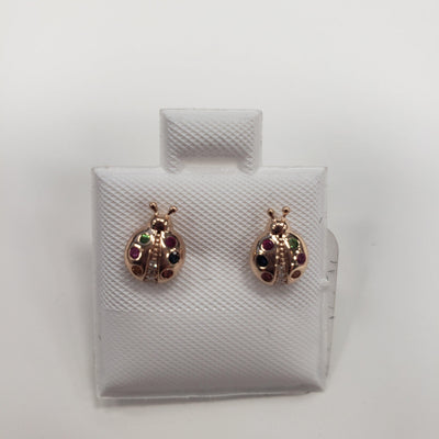 14 KARAT GOLD DIAMOND AND SAPPHIRE EARRINGS - Tapper's Jewelry 