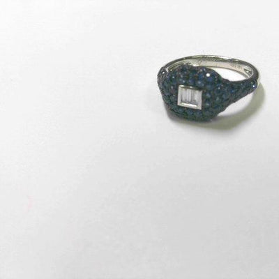 14 KARAT GOLD DIAMOND AND SAPPHIRE RING - Tapper's Jewelry 