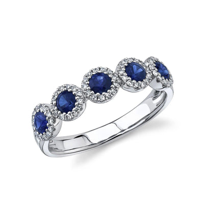 14 KARAT GOLD DIAMOND AND SAPPHIRE RING - Tapper's Jewelry 