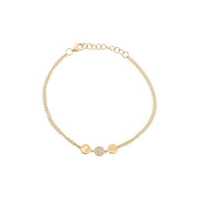 14 KARAT GOLD DIAMOND BRACELET