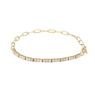14 KARAT GOLD DIAMOND BRACELET