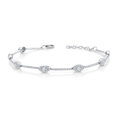 14 KARAT GOLD DIAMOND BRACELET - Tapper's Jewelry 