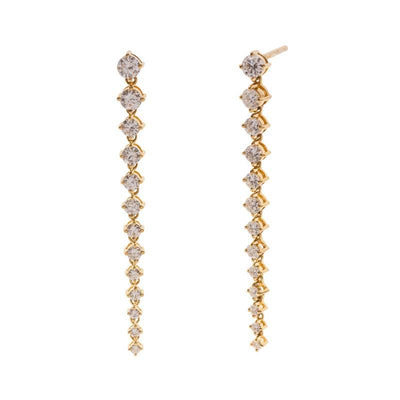 14 KARAT GOLD DIAMOND EARRINGS - Tapper's Jewelry 