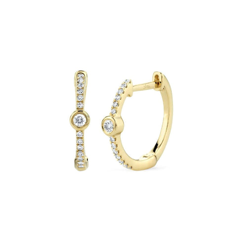 14 KARAT GOLD DIAMOND EARRINGS