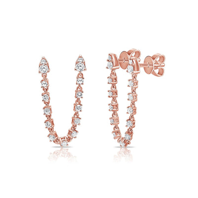 14 KARAT GOLD DIAMOND EARRINGS - Tapper's Jewelry 