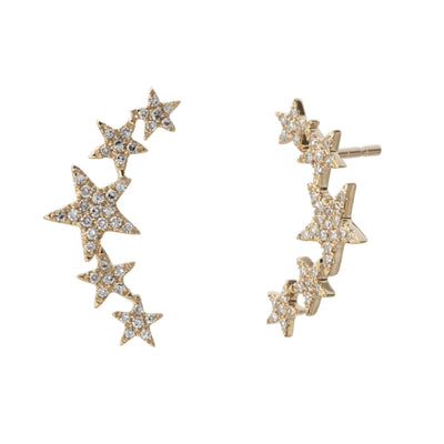 14 KARAT GOLD DIAMOND EARRINGS - Tapper's Jewelry 