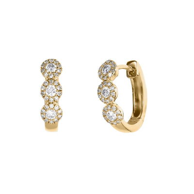 14 KARAT GOLD DIAMOND EARRINGS - Tapper's Jewelry 