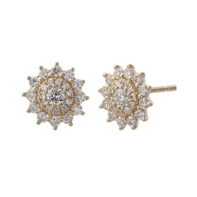 14 KARAT GOLD DIAMOND EARRINGS - Tapper's Jewelry 