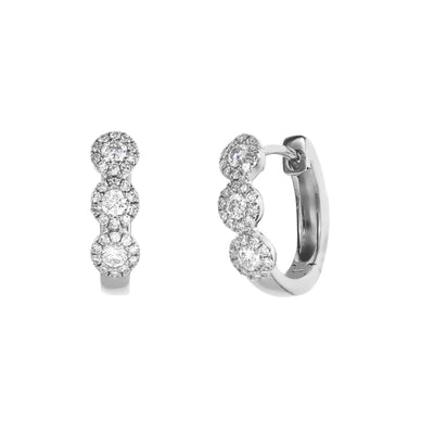 14 KARAT GOLD DIAMOND EARRINGS